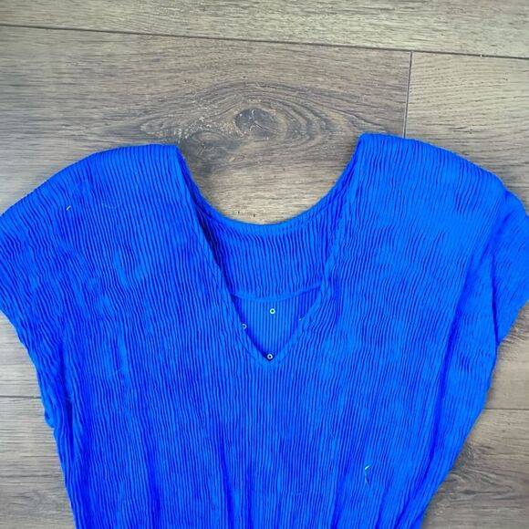 Beautiful blue studded dress -12 - Picture 6 of 7